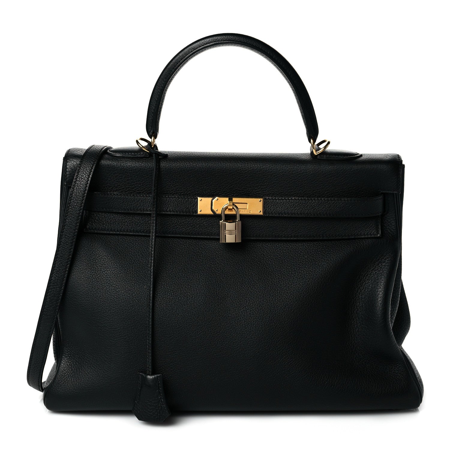 Hermes Taurillon Clemence Kelly Retourne 35 Black 1 of 11