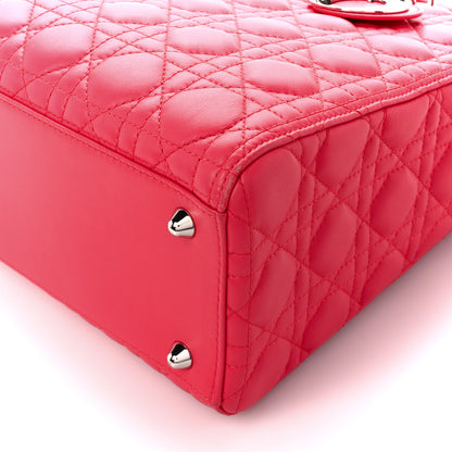 Christian Dior Lambskin Cannage Large Lady Dior Pink 11 of 11