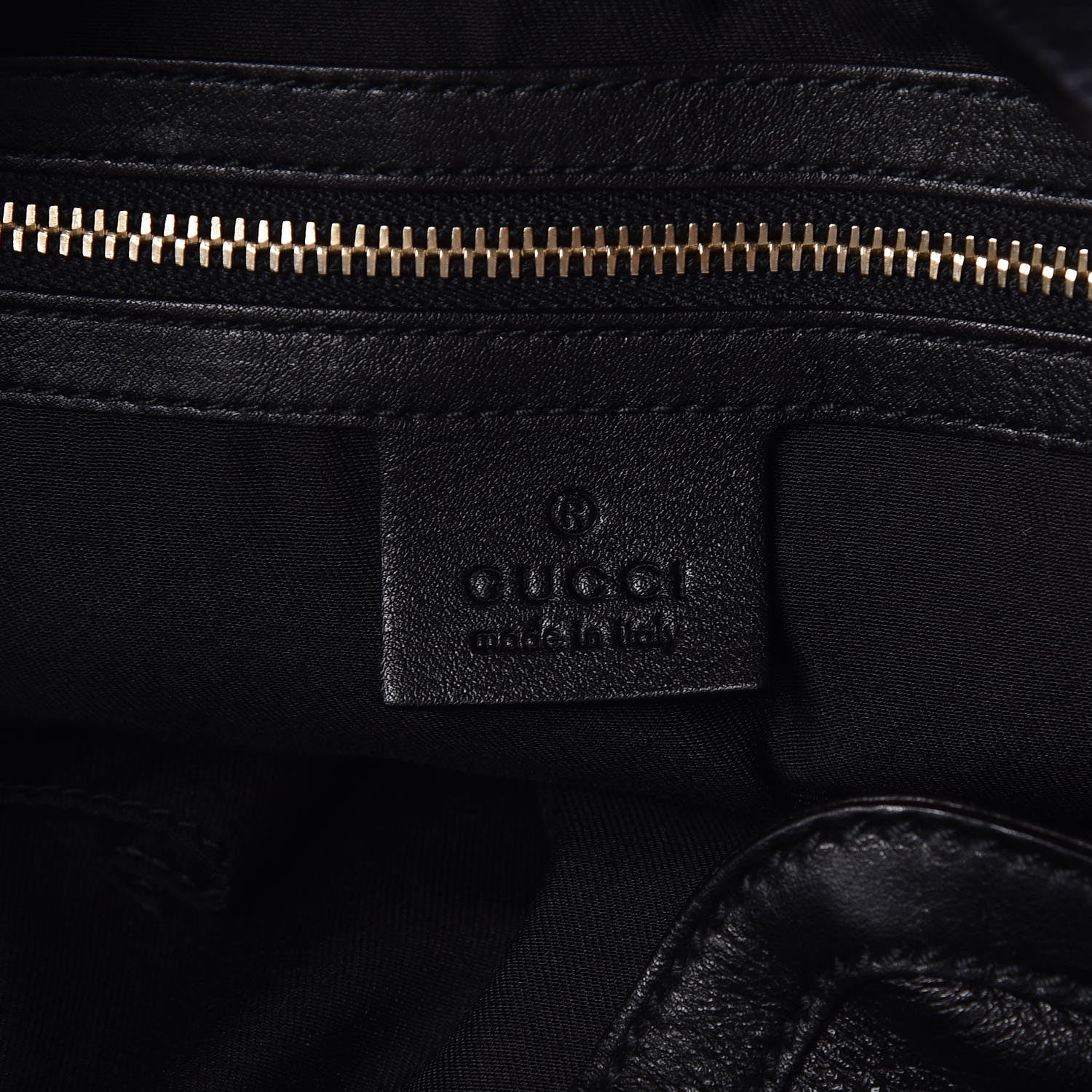 Gucci Calfskin Medium Peggy Bamboo Handle Hobo Black 6 of 7