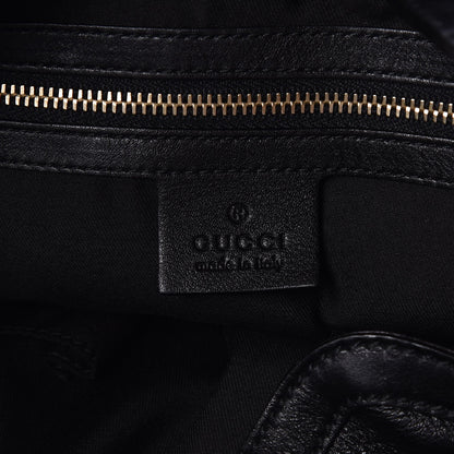 Gucci Calfskin Medium Peggy Bamboo Handle Hobo Black 6 of 7