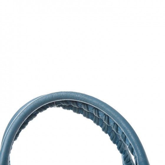 Agneau Giant 12 Rose Gold Hardware City Bleu Indigo