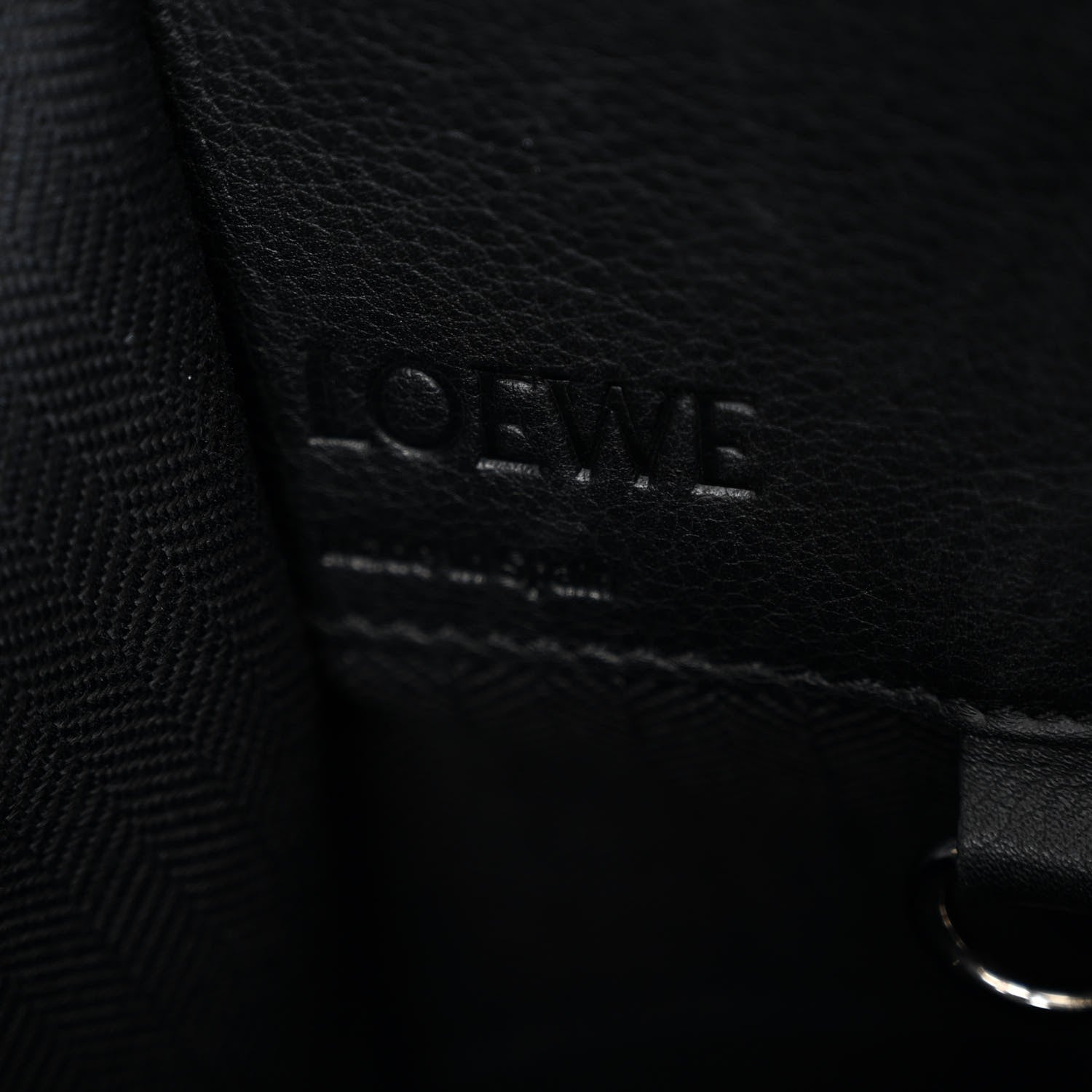 Loewe Calfskin Small Hammock Shoulder Bag Black 6 of 9