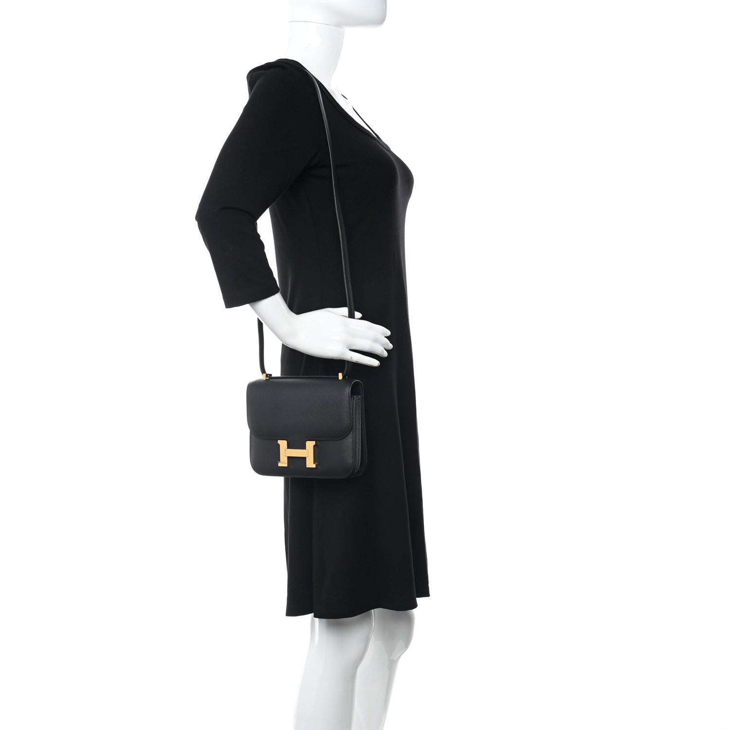 Hermes Epsom Constance 18 Black 2 of 11