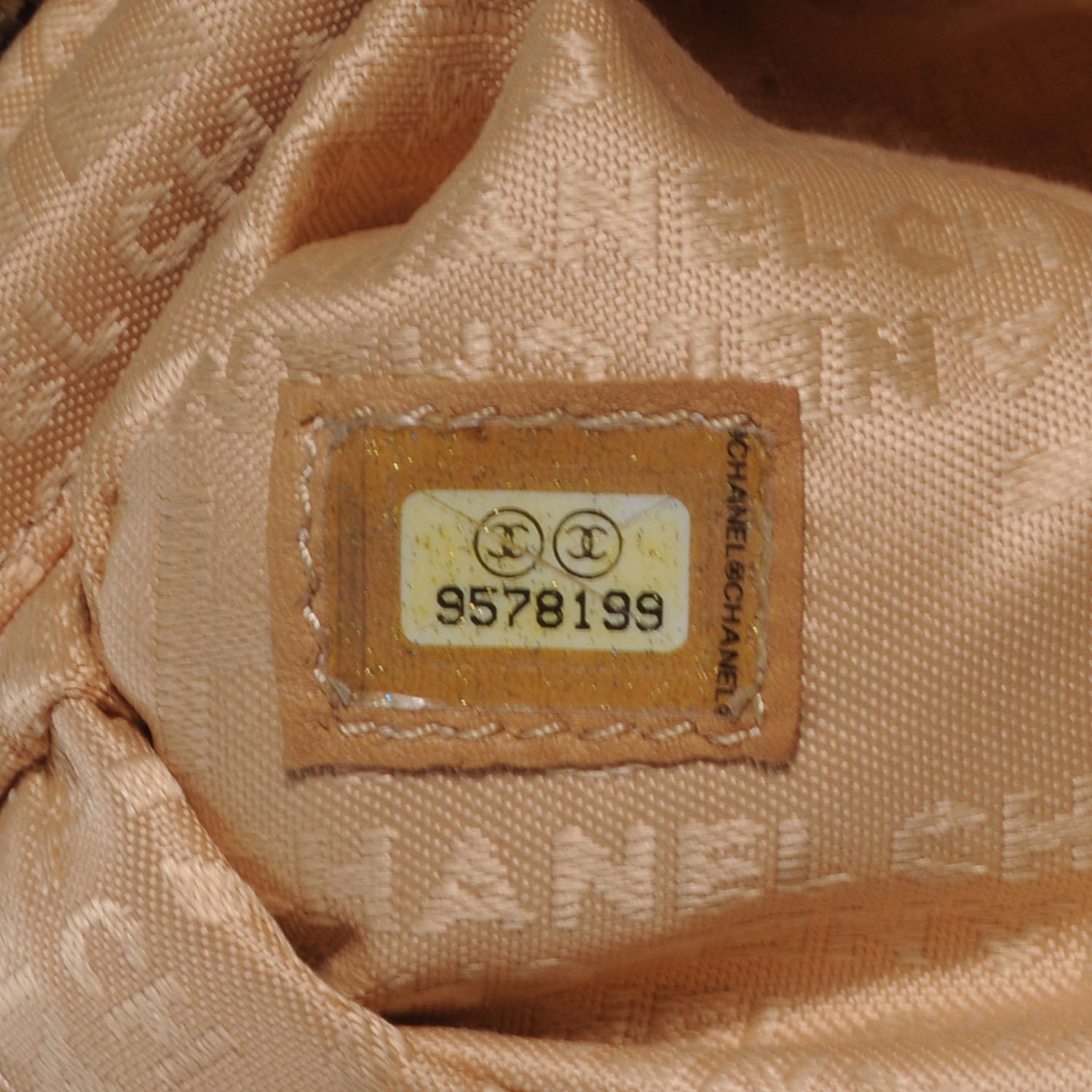 Chanel Leather Perforated Bowler Beige 7 of 7