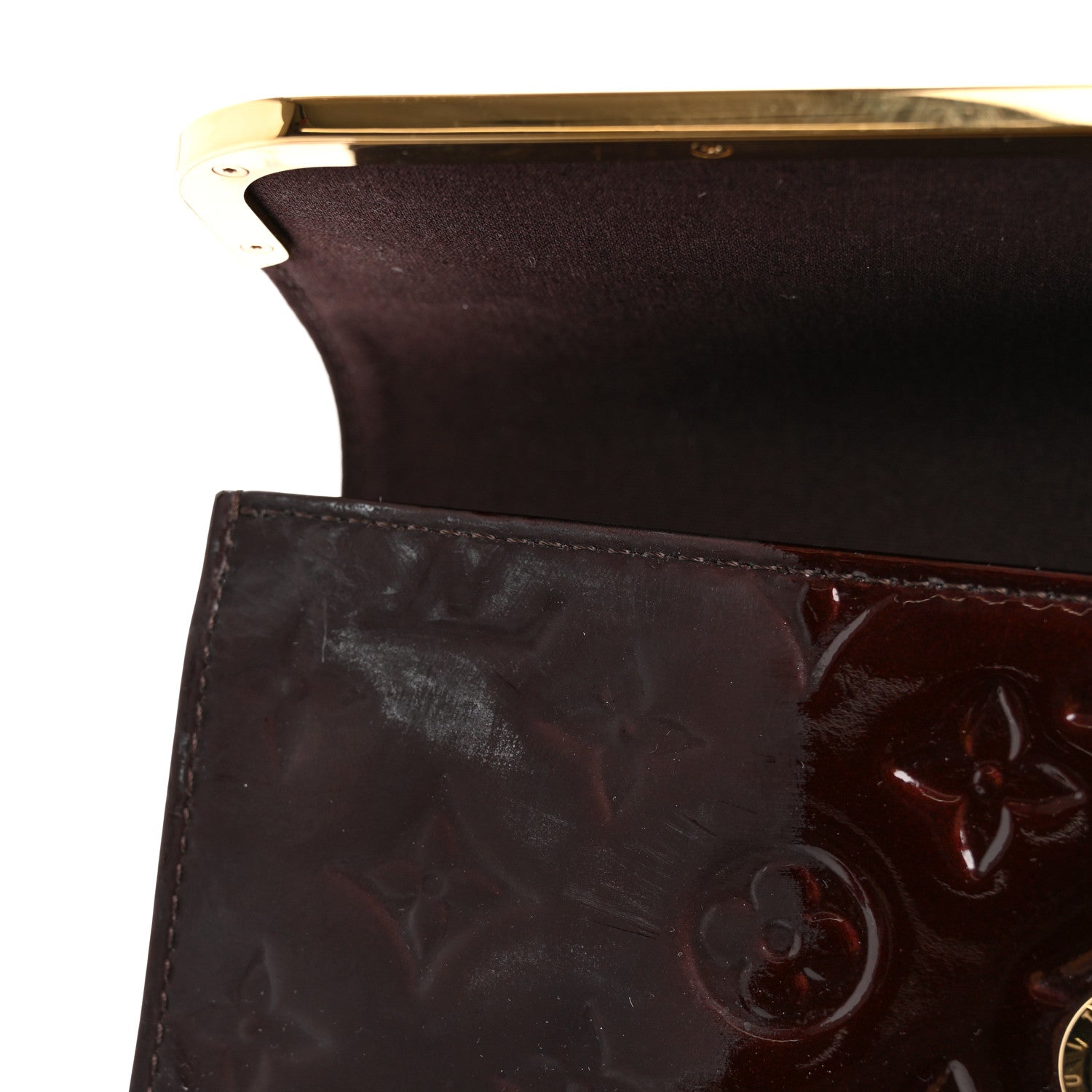 Louis Vuitton Vernis Rossmore MM Amarante 11 of 11