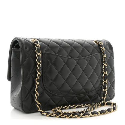 Chanel Lambskin Quilted Medium Double Flap Black 3 of 10
