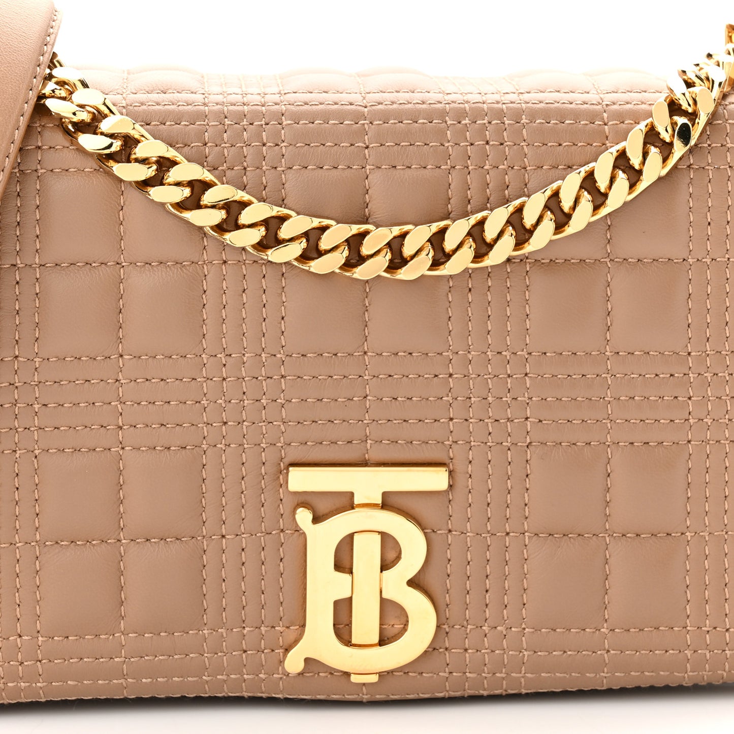 Lambskin Quilted Small Lola Bag Camel