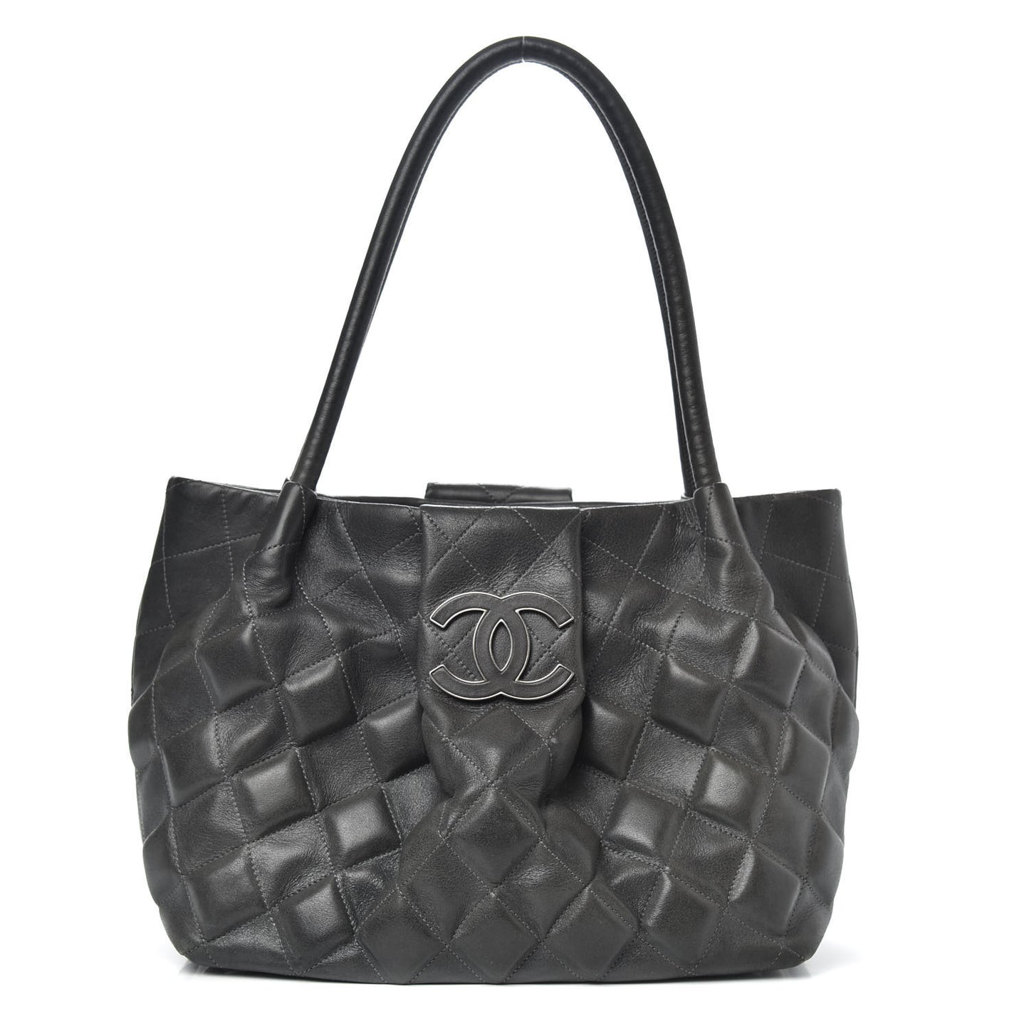 Calfskin Small Sloane Square Tote Black