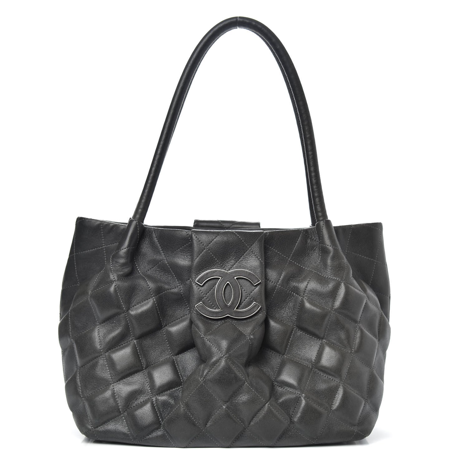 Chanel Calfskin Small Sloane Square Tote Black 1 of 16