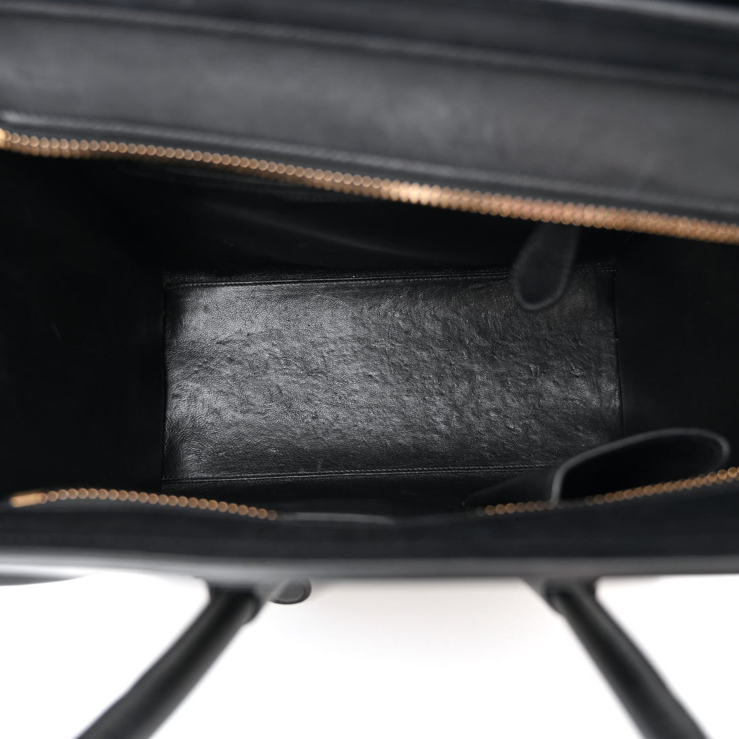 Drummed Calfskin Nubuck Micro Tri-Color Luggage Stone