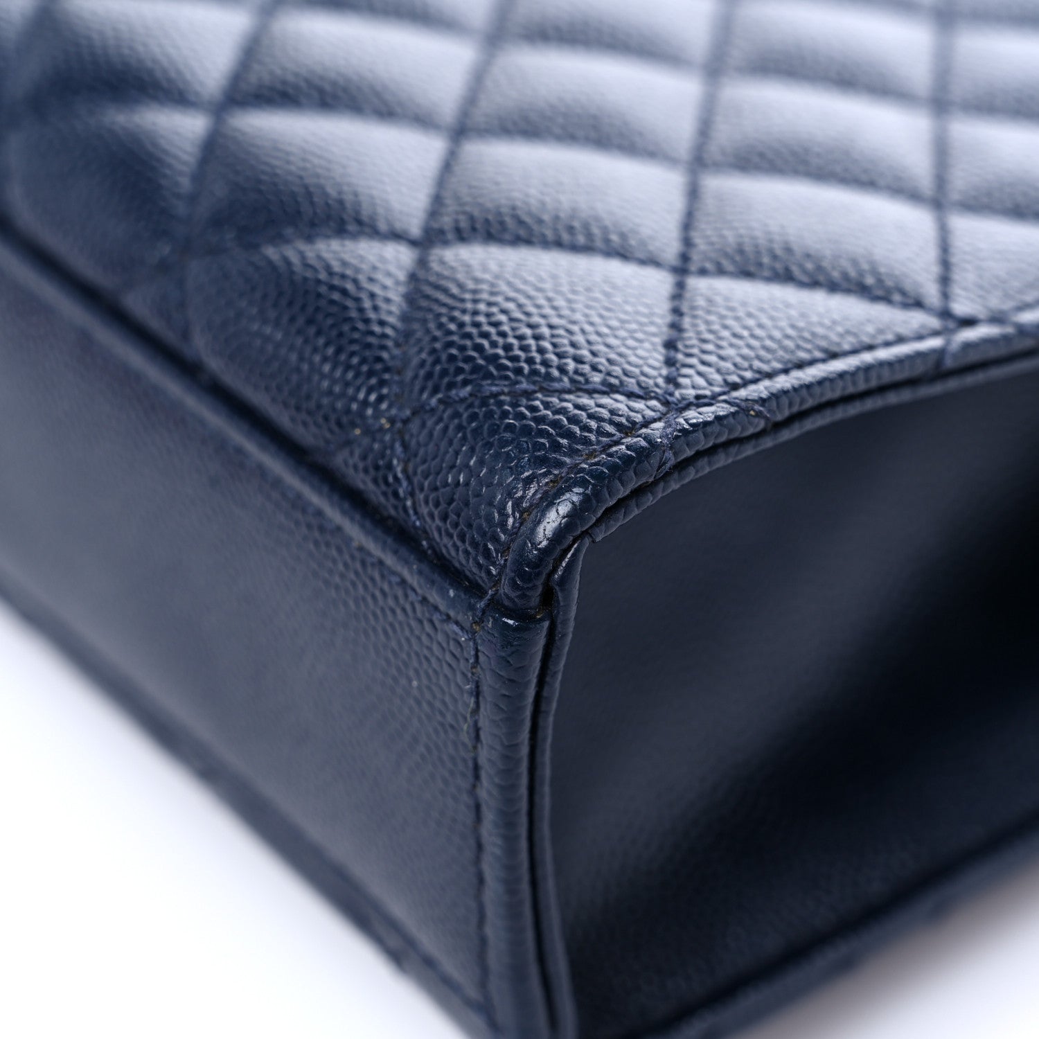 Saint Laurent Grain De Poudre Textured Mixed Matelasse Triquilt Medium Monogram Satchel Deep Marine 10 of 11
