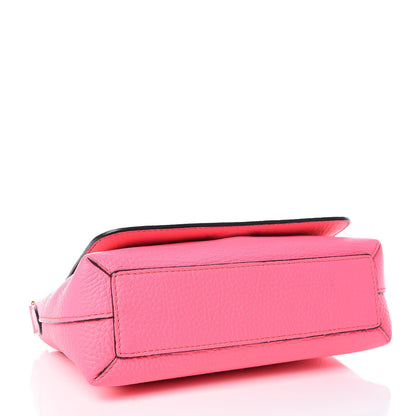 Burberry Calfskin Smooth Grain Small Burleigh Crossbody Bag Neon Pink 4 of 12