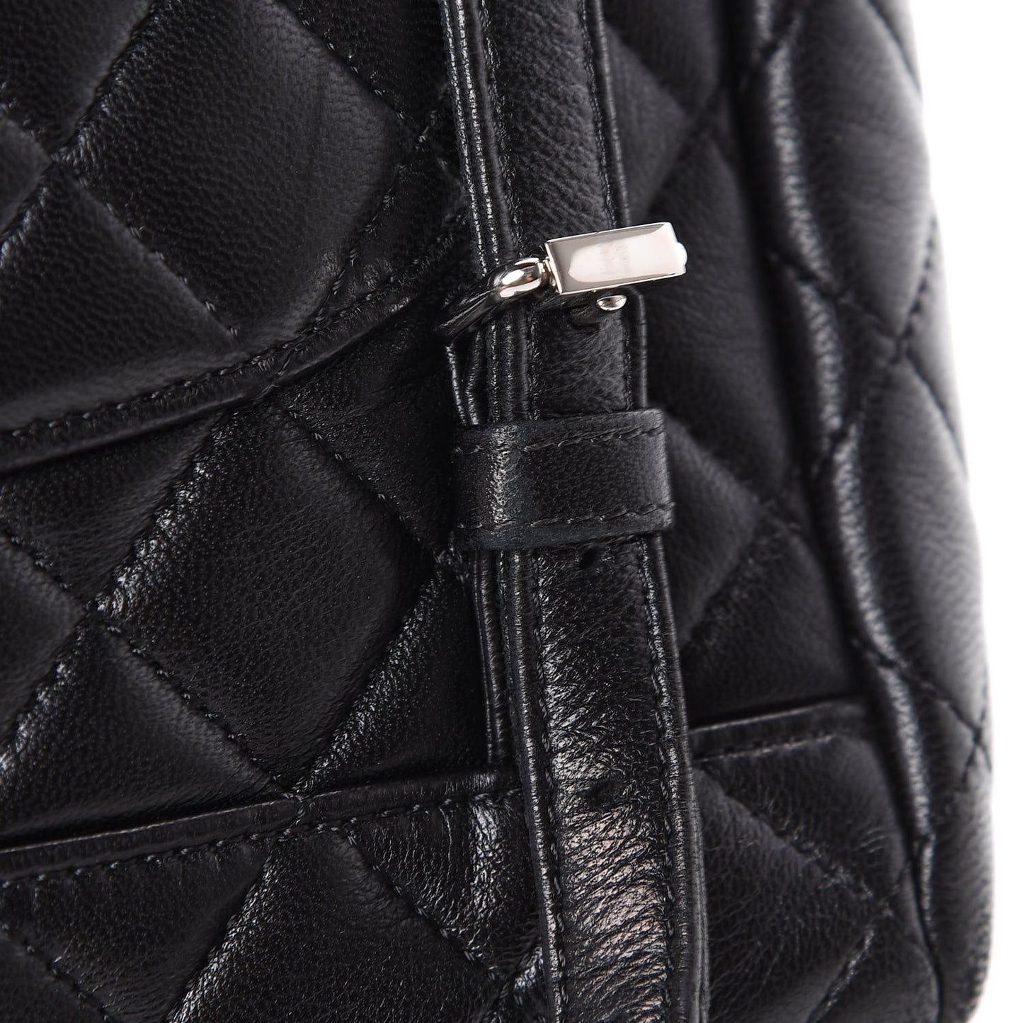 Lambskin Quilted Small Urban Spirit Backpack Black