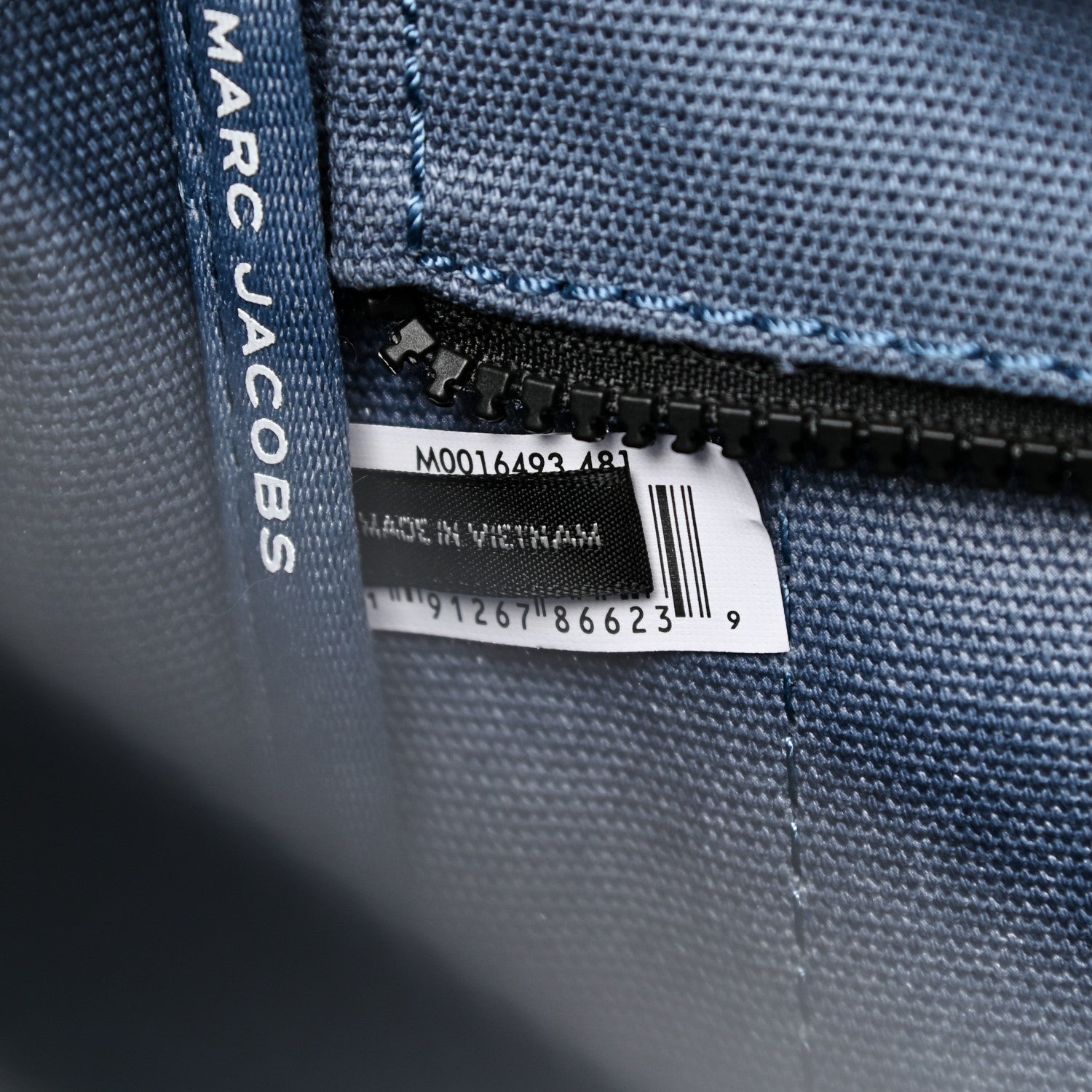 Marc Jacobs Cotton Canvas Mini The Tote Bag Blue Shadow 6 of 10