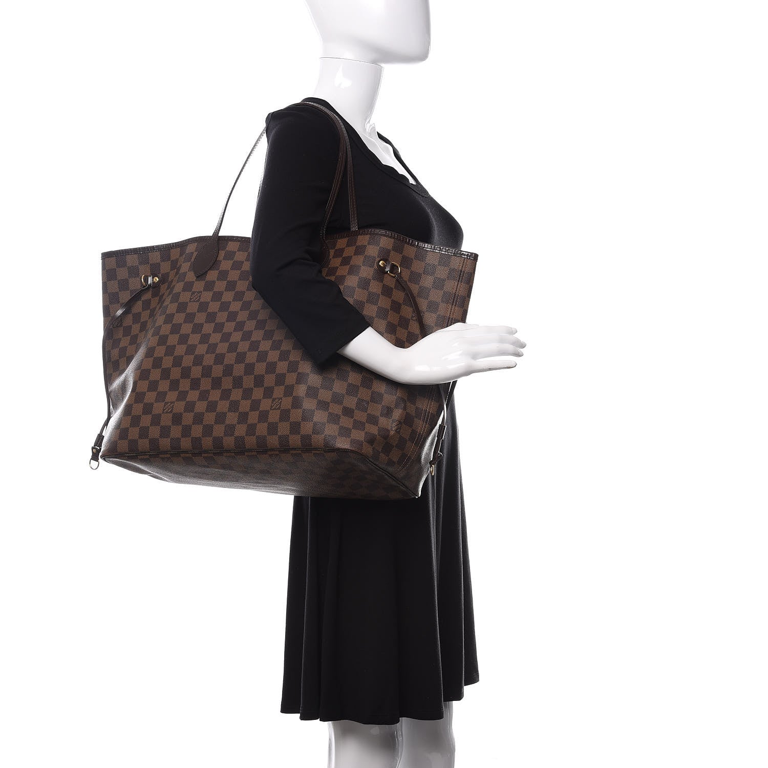 Louis Vuitton Damier Ebene Neverfull GM 2 of 12