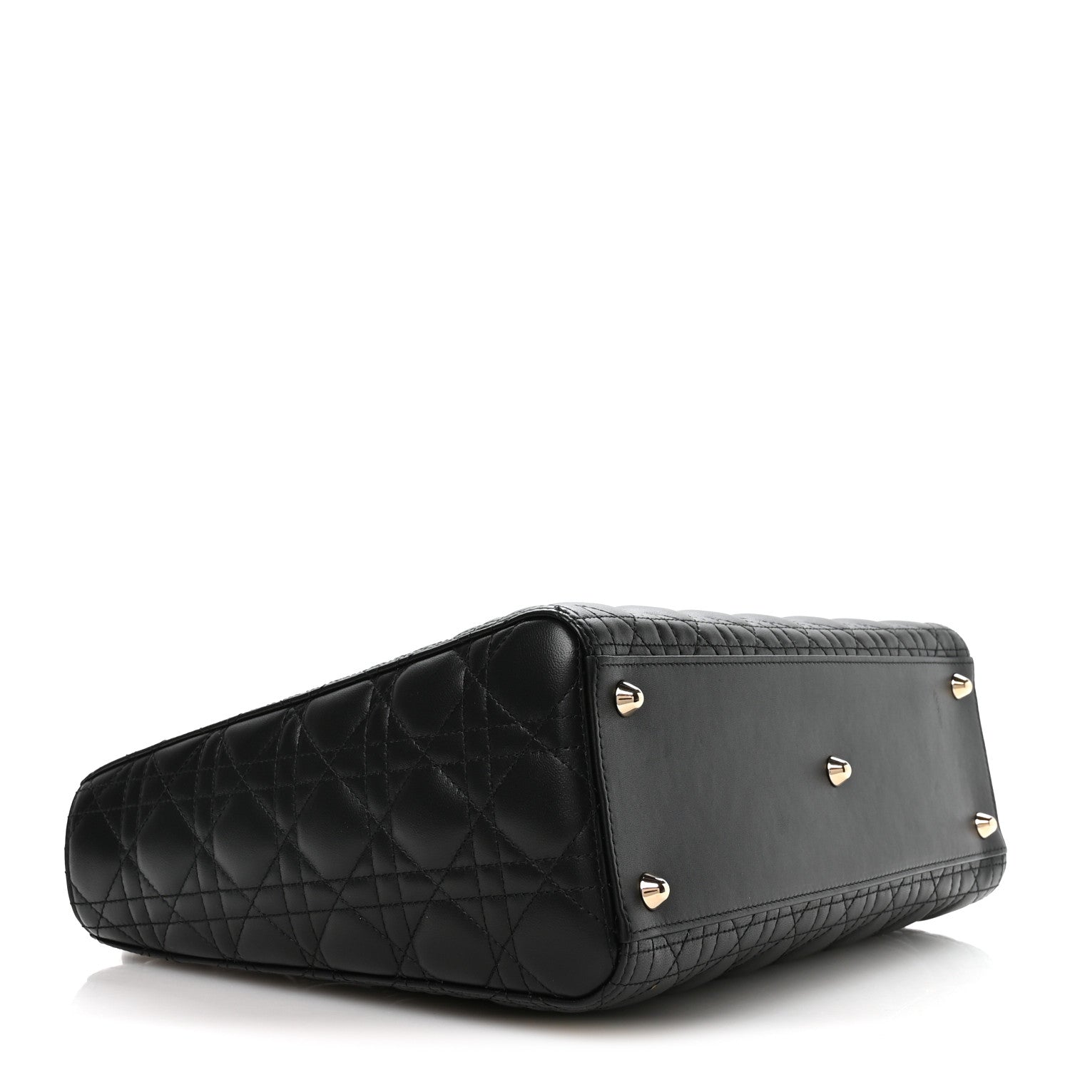Christian Dior Lambskin Cannage Large Lady Dior Black 4 of 10