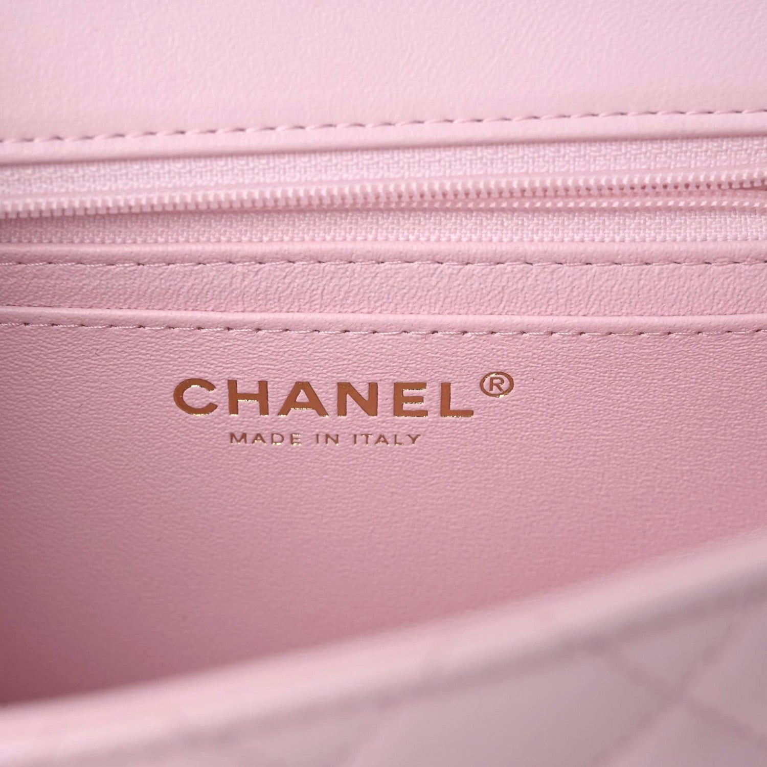 Chanel Lambskin Quilted Mini Top Handle Rectangular Flap Light Pink 6 of 10