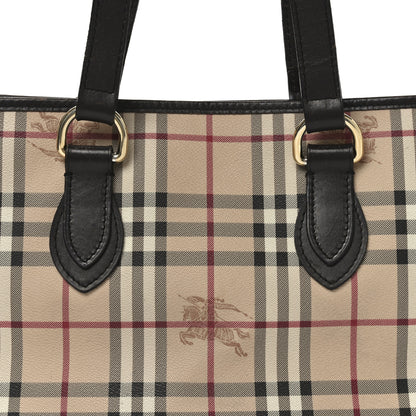 Burberry Haymarket Check Medium Regent Tote Chocolate 8 of 10