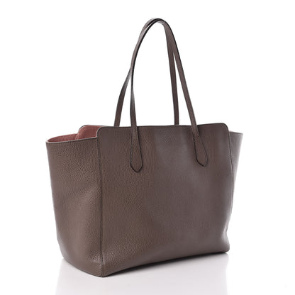 Gucci Dollar Calfskin Medium Swing Tote Grey Field Soft Pink 3 of 9