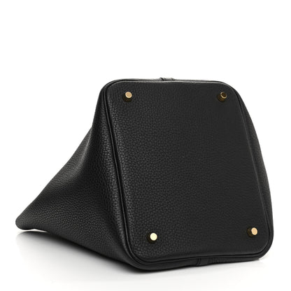 Hermes Taurillon Clemence Picotin Lock 22 MM Black 4 of 13