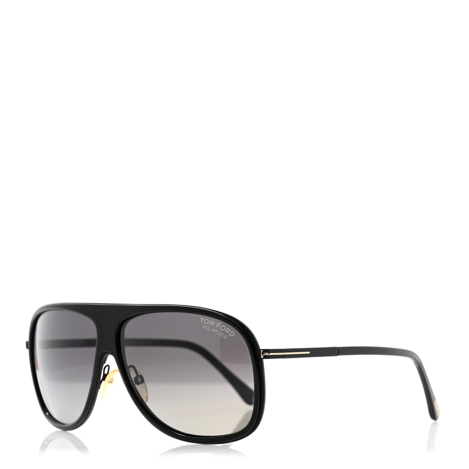 Tom Ford Chris Aviator Polarized Sunglasses TF462 Black 1 of 8