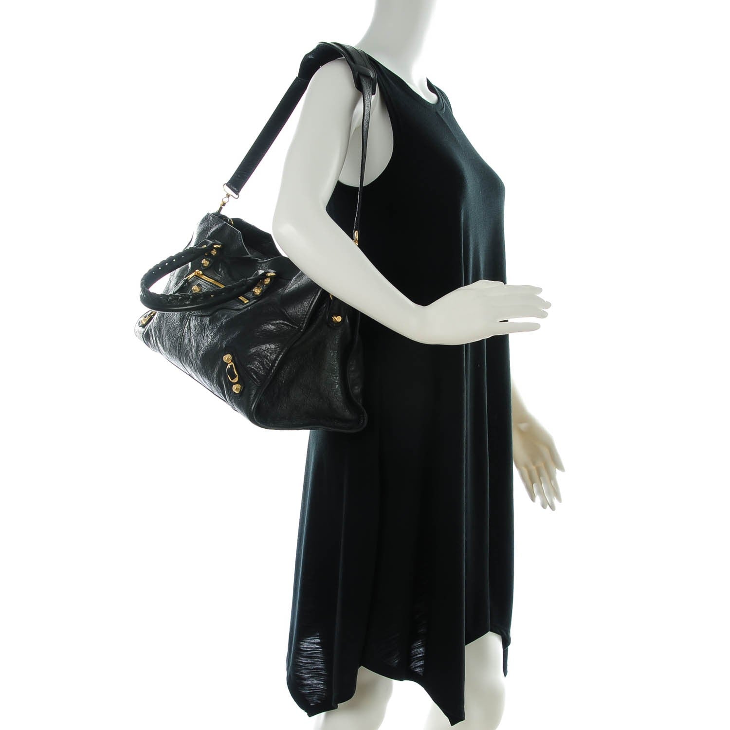 Balenciaga Agneau Giant 12 Gold Hardware Part Time Black 2 of 6