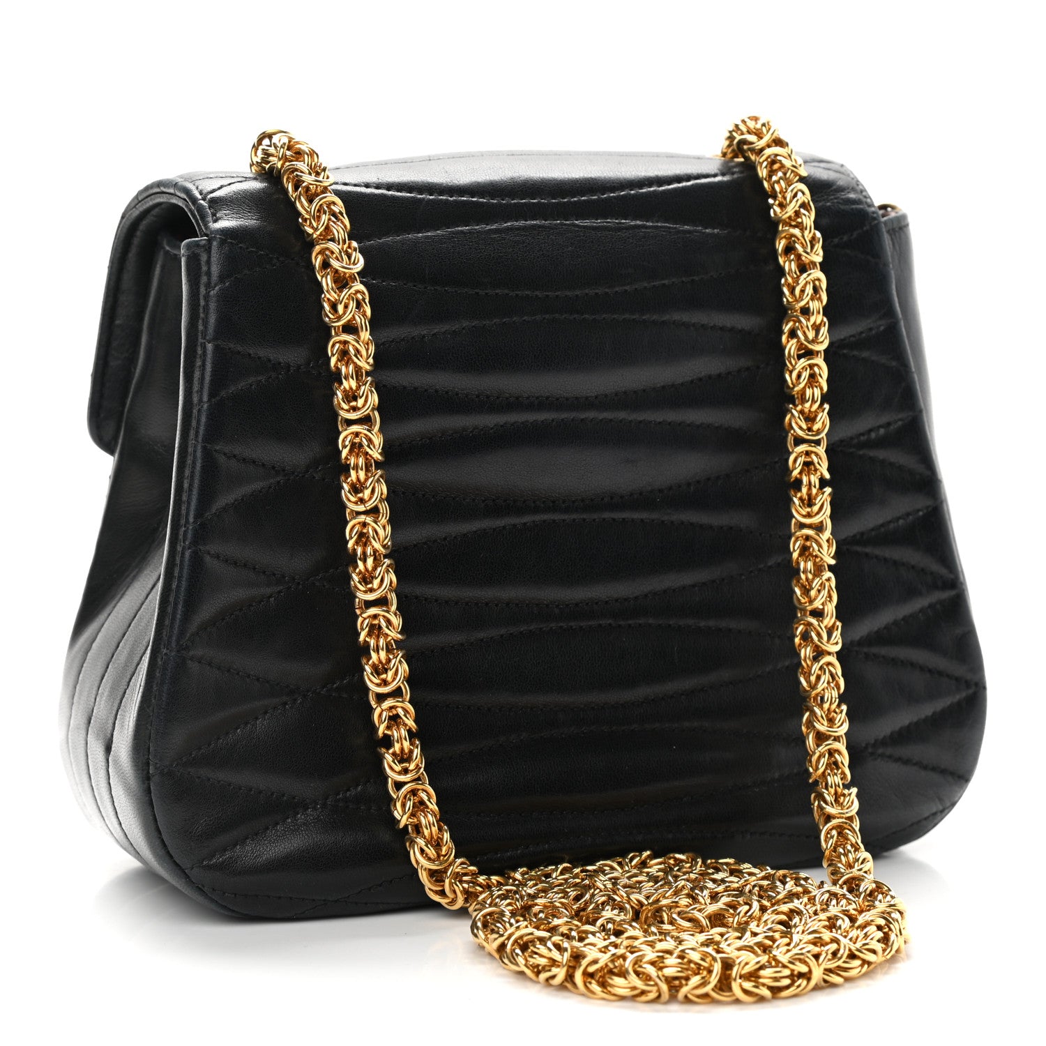 Chanel Lambskin Quilted Small Single Flap Black 3 of 12
