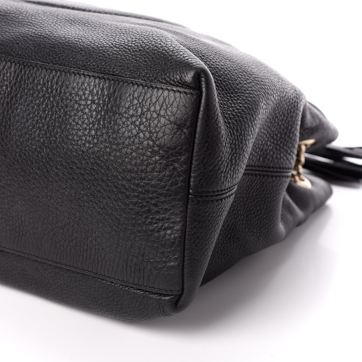 Gucci Pebbled Calfskin Medium Soho Chain Shoulder Bag Black 11 of 11