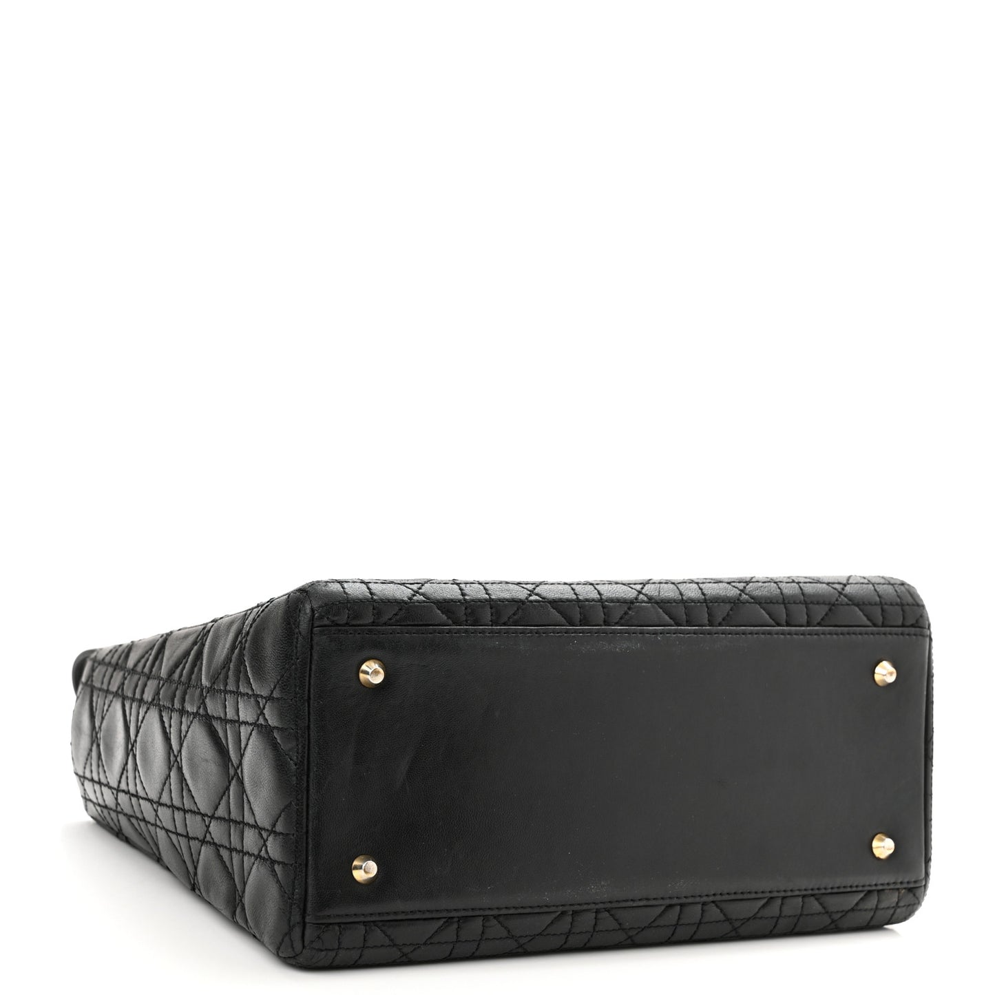 Lambskin Cannage Medium Lady Dior Black
