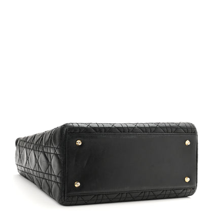 Christian Dior Lambskin Cannage Medium Lady Dior Black 4 of 11