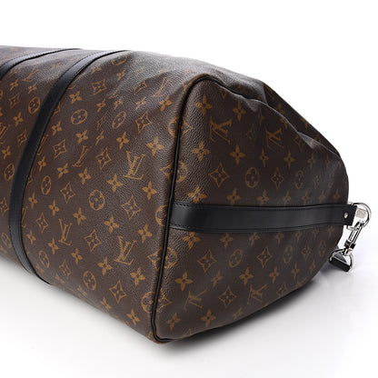 Louis Vuitton Monogram Macassar Keepall Bandouliere 55 8 of 9