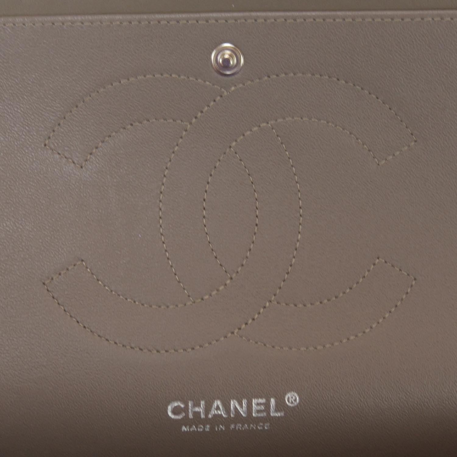 Chanel Patent Jumbo Double Flap Taupe 5 of 9