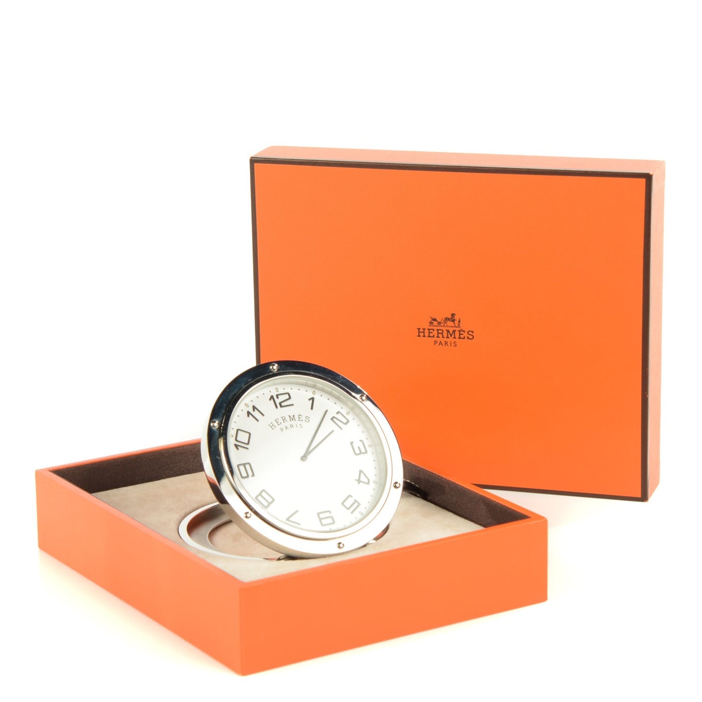 Stainless Steel 48mm Clipper Travel Clock