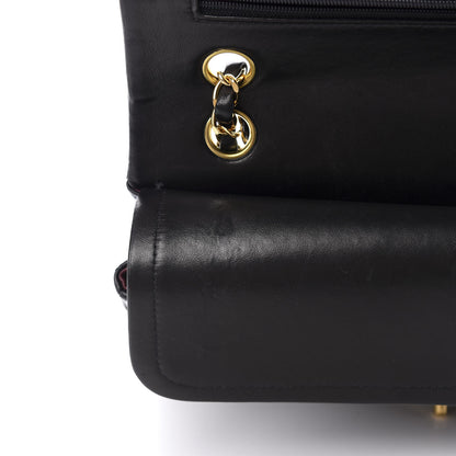 Chanel Lambskin Quilted Medium Double Flap Black 11 of 12