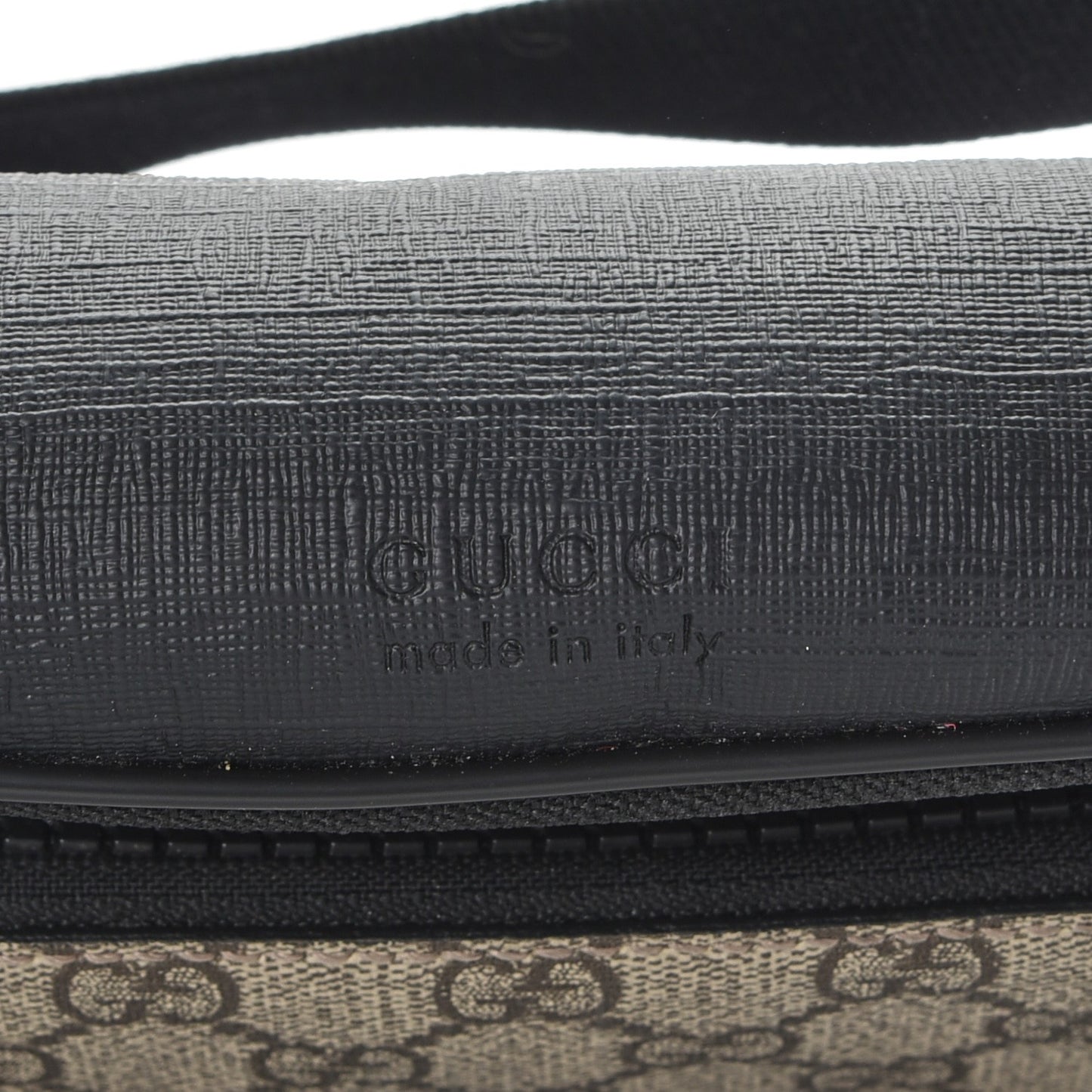 GG Supreme Monogram Belt Bag Black
