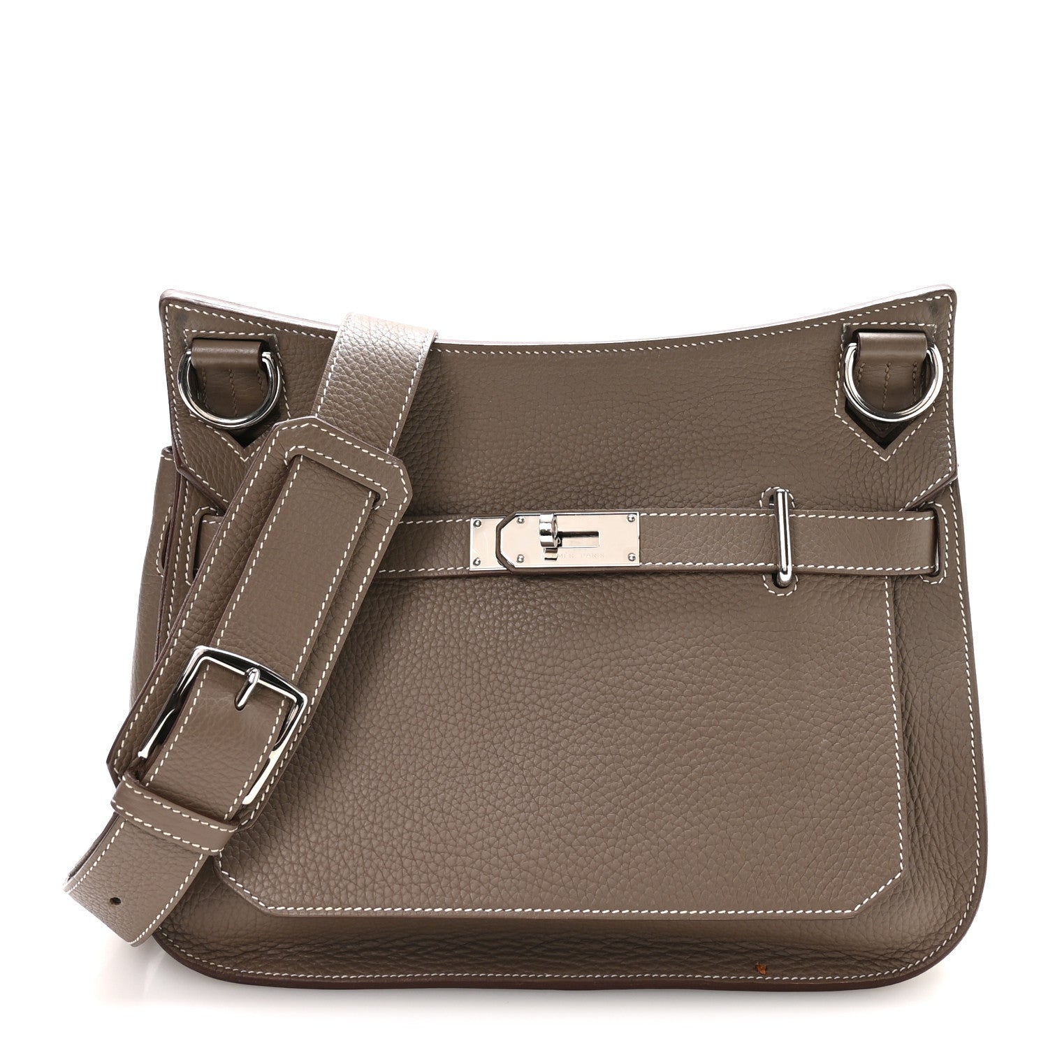 Hermes Taurillon Clemence Jypsiere 28 Etoupe 1 of 10