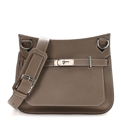 Hermes Taurillon Clemence Jypsiere 28 Etoupe 1 of 10