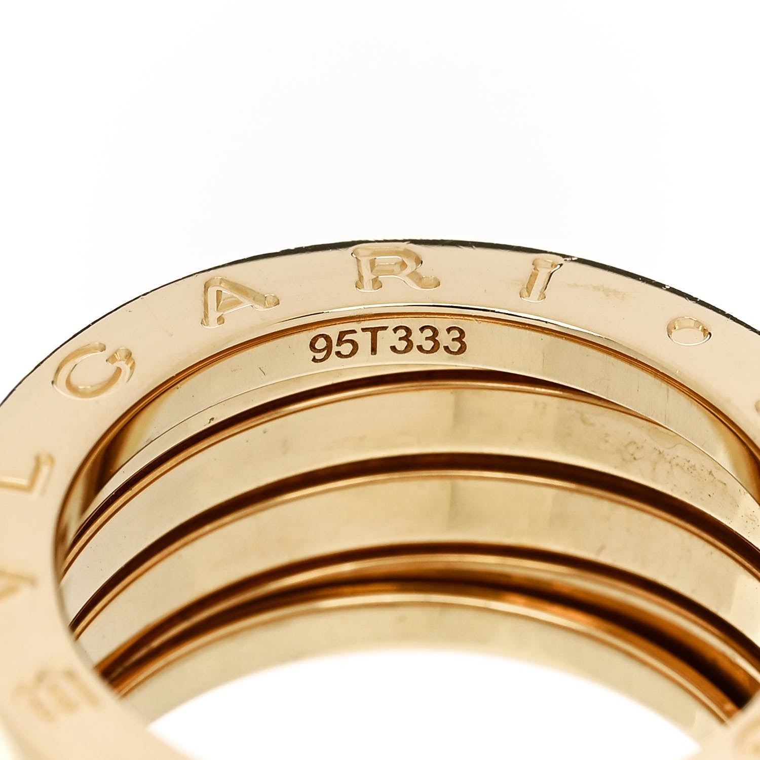 Bulgari 18K Yellow Gold B.Zero1 Four-Band Ring 53 6.25 5 of 6