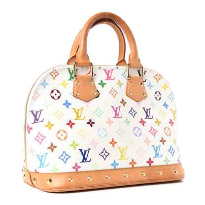 Louis Vuitton Monogram Multicolor Alma White 3 of 9