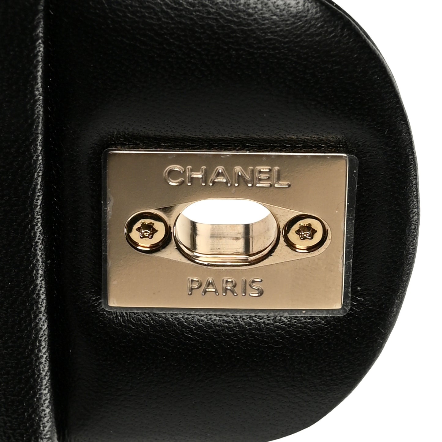 Lambskin Quilted Mini Rectangular Flap Black