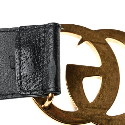 Gucci Textured Calfskin Double G 40mm Belt Black 3 of 6