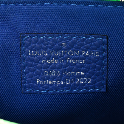 Louis Vuitton Taurillon Illusion Keepall XS Bleu Vert 6 of 8