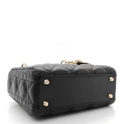 Christian Dior Lambskin Cannage Mini Lady Dior Black 4 of 10