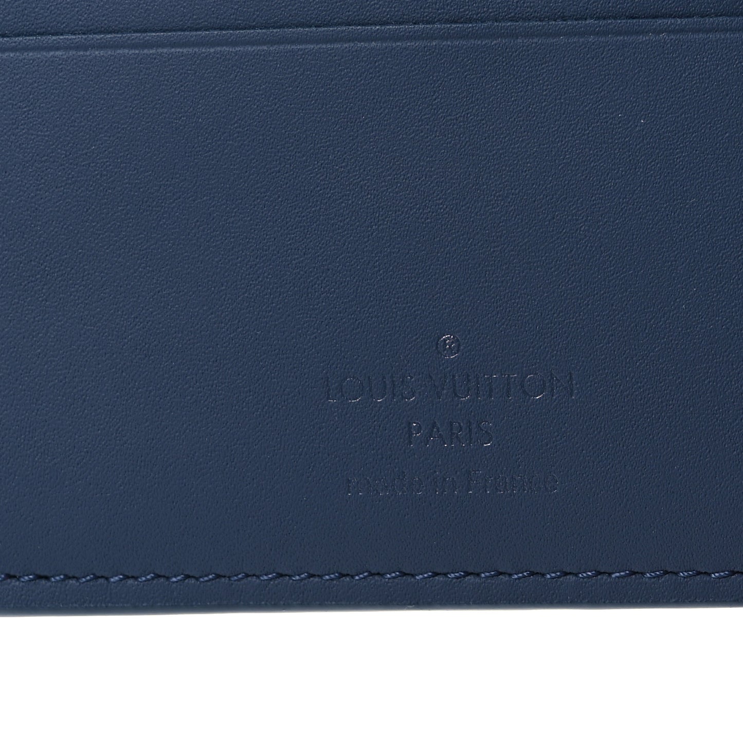 Monogram Shadow Multiple Wallet Navy River Blue