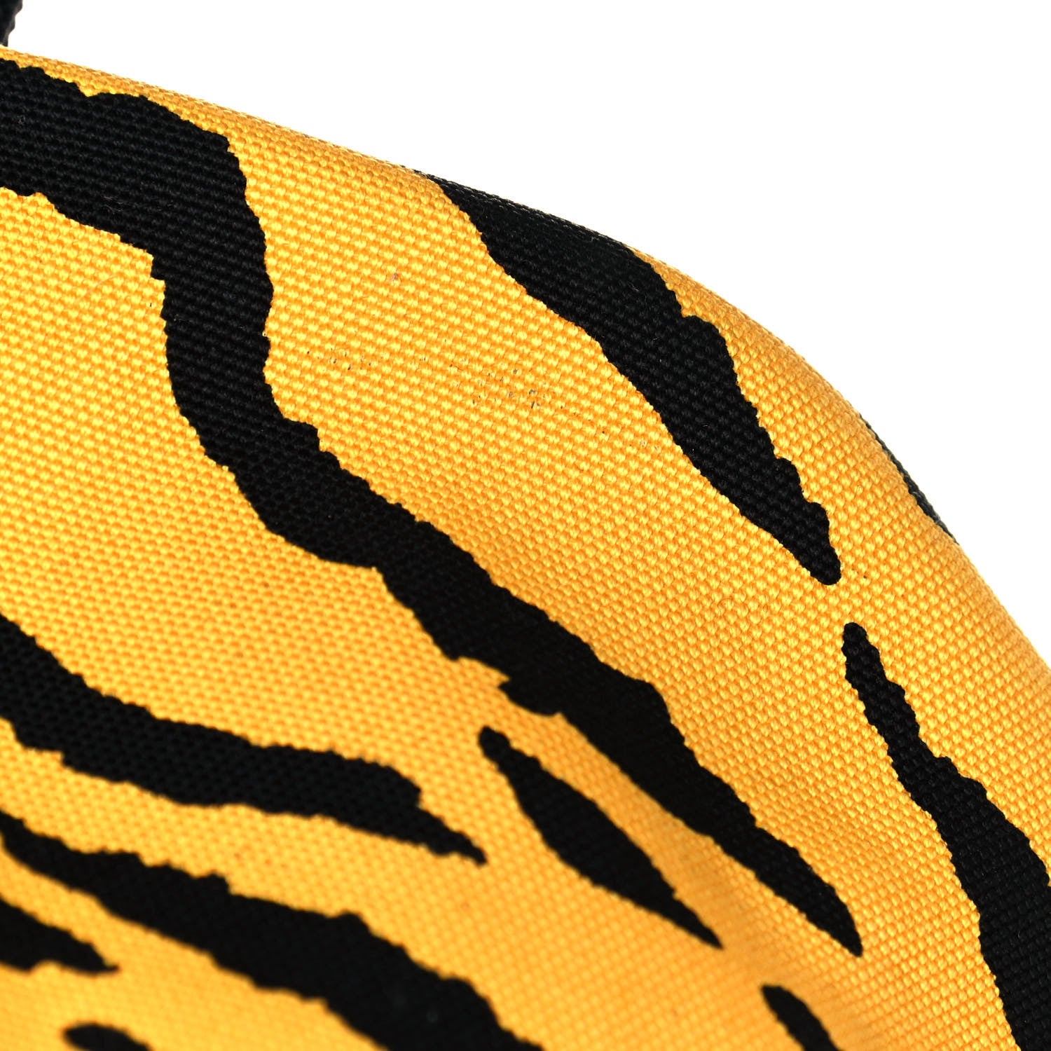 Saint Laurent Canvas Zebra Print City Backpack Yellow Black 13 of 13