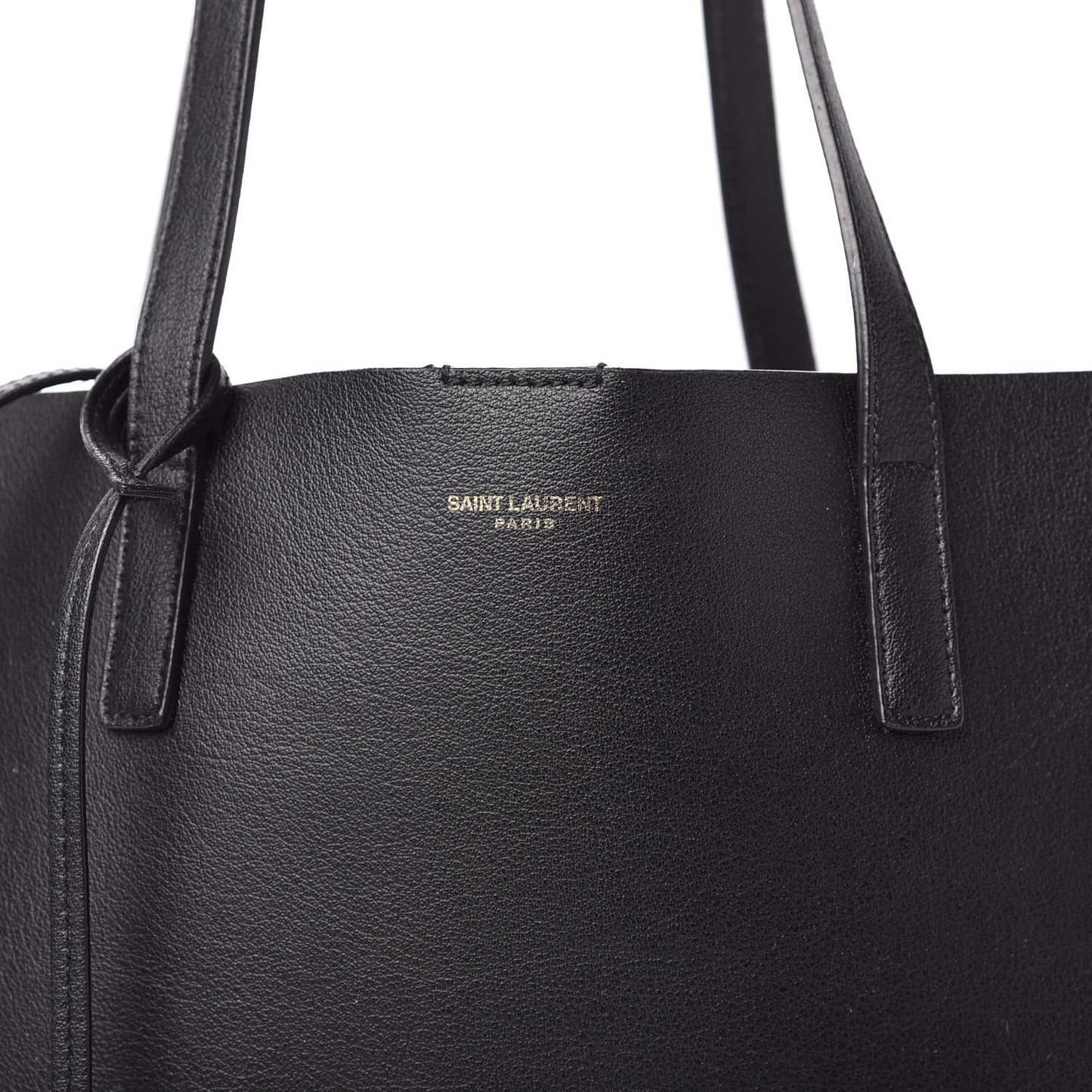 Calfskin Medium Shopping Tote Black