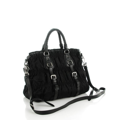 Prada Tessuto Nylon Gaufre Tote Nero Black 3 of 8