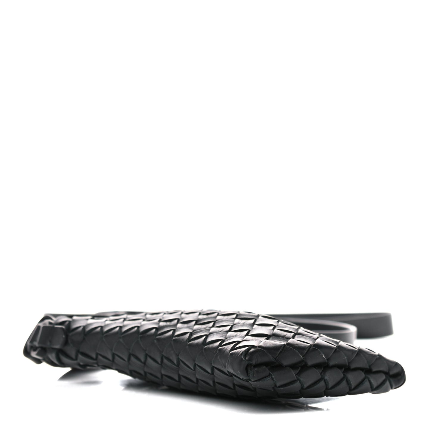 Nappa Intrecciato Crossbody Phone Holder Black