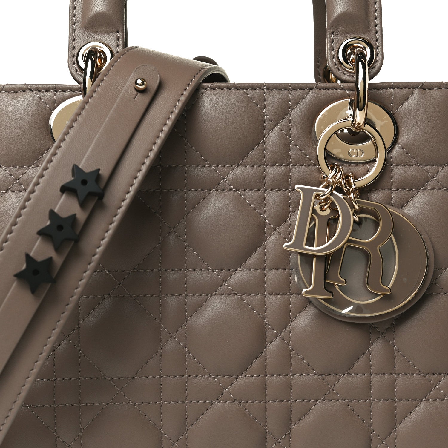 Christian Dior Lambskin Cannage Small My ABCDior Lady Dior Warm Taupe 7 of 13