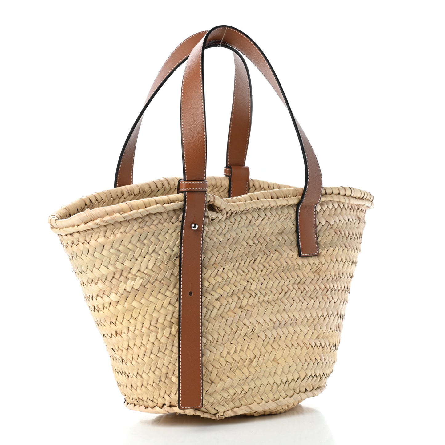 Raffia Basket Tote Bag Natural Tan